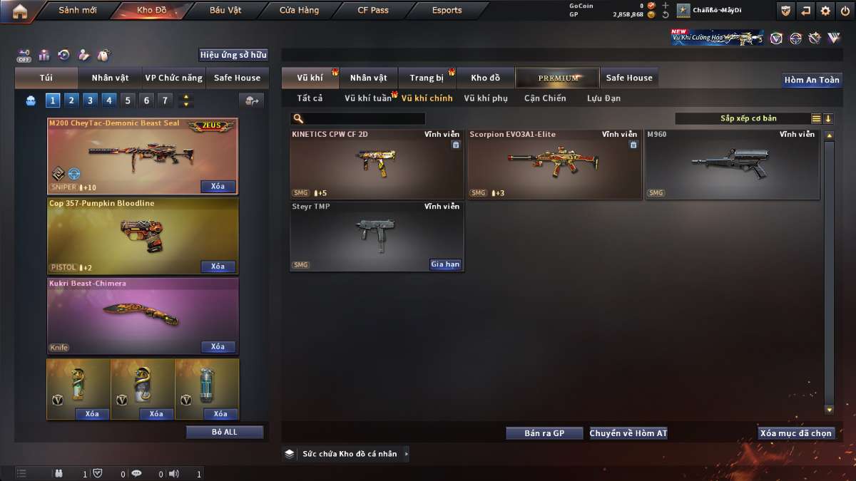 shop acc cf uy tin gia re